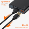 Riversong Rise10 10,000mAh 2.4A Fast Charging Power Bank | Black |